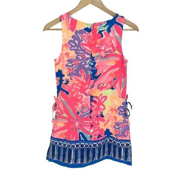 Lilly Pulitzer Womens Floral Donna Shift Romper Skort Dress Multi-Color Size 00 - Picture 5 of 13